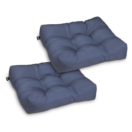 Classic Accessories 19" x 19" x 5" Square Seat Cushions, Navy, 2PK 62-118-015502-2PK